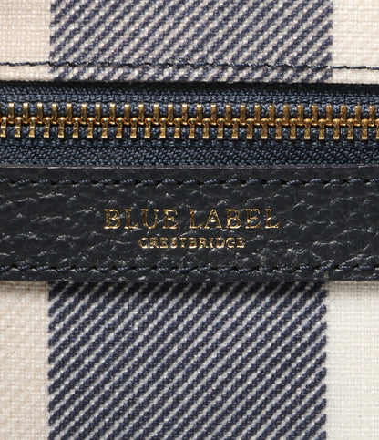 美品 BLUE LABEL CRESTBRIDGE リュック・デイパック PVCバックパック レディース ブラックレーベル・クレストブリッジ
