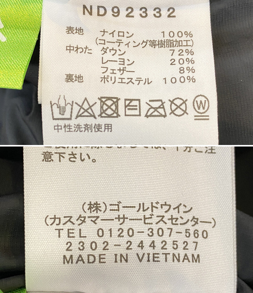 THE NORTH FACE ダウンジャケット ND92332 ヌプシダウン GTX ブラック メンズ SIZE L ザ・ノース・フェイス