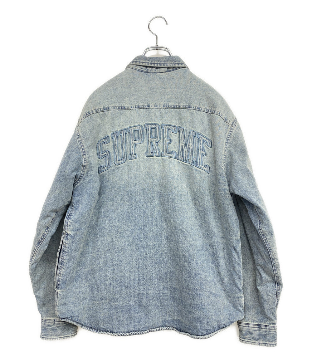Supreme デニムジャケット faux shearling lined work shirt メンズ SIZE S シュプリーム