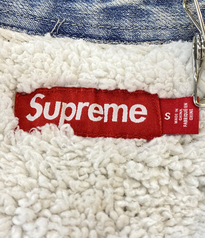 Supreme デニムジャケット faux shearling lined work shirt メンズ SIZE S シュプリーム