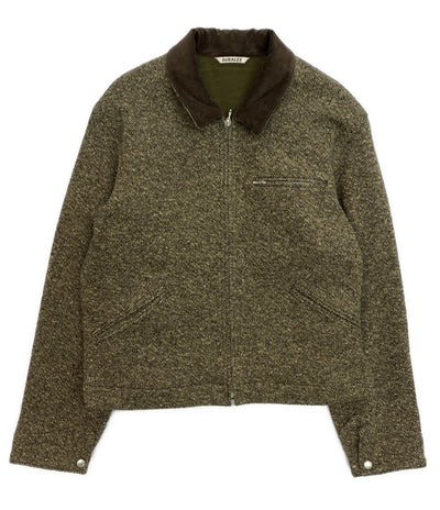 AURALEE ジップアップブルゾン HOMESPUN TWEED ZIP BLOUSON A25AB01HT メンズ SIZE 5 オーラリー