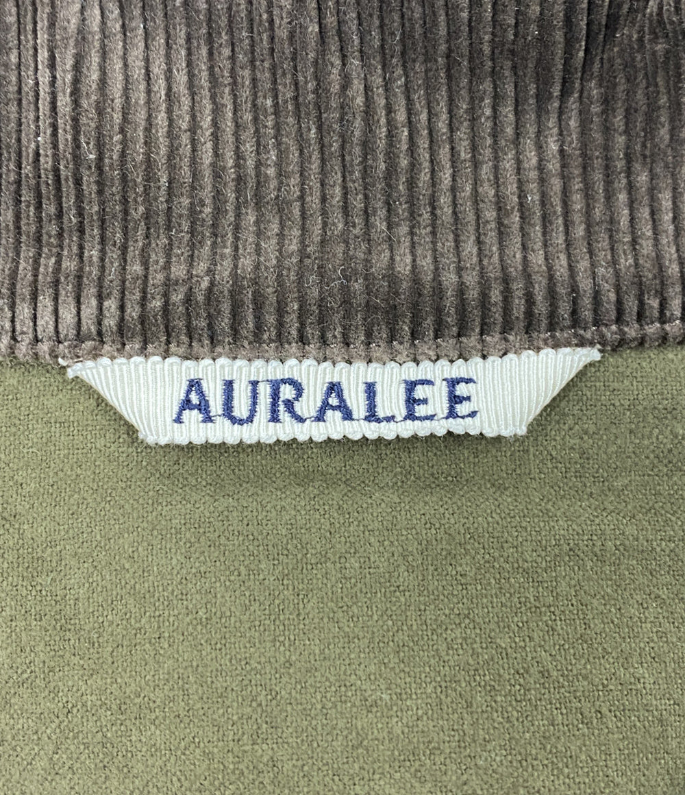 AURALEE ジップアップブルゾン HOMESPUN TWEED ZIP BLOUSON A25AB01HT メンズ SIZE 5 オーラリー