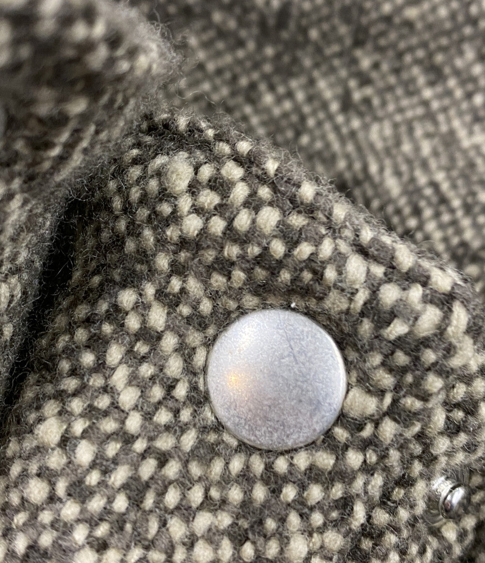 AURALEE ジップアップブルゾン HOMESPUN TWEED ZIP BLOUSON A25AB01HT メンズ SIZE 5 オーラリー