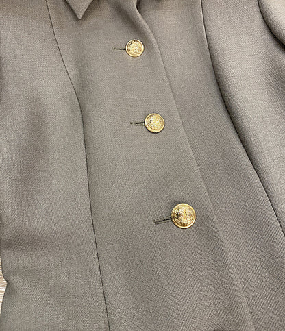 美品 VICTORIA BECKHAM ヴィクトリア ベッカム コート カーキ CT017 レディース SIZE 34