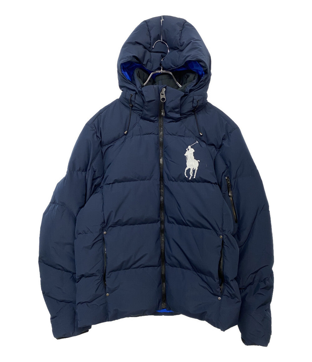 RALPH LAUREN ダウンジャケット ネイビー ビックポニー フード付き メンズ SIZE M ラルフローレン