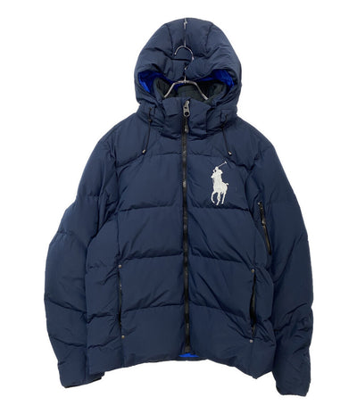 RALPH LAUREN ダウンジャケット ネイビー ビックポニー フード付き メンズ SIZE M ラルフローレン