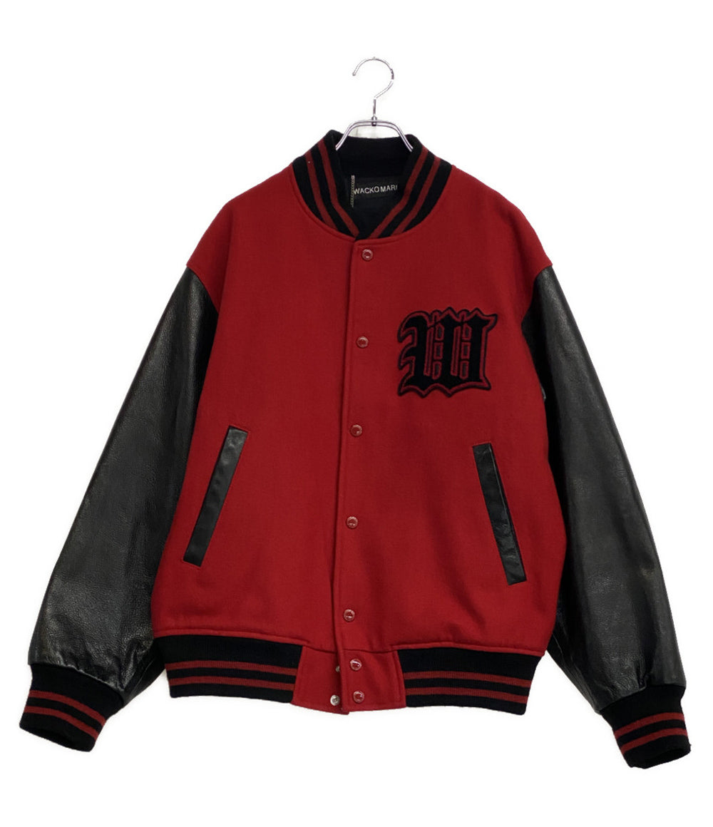 WACKO MARIA レザーバーシティジャケット メンズ SIZE L ワコマリア
