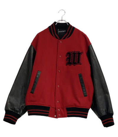 WACKO MARIA レザーバーシティジャケット メンズ SIZE L ワコマリア
