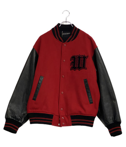 WACKO MARIA レザーバーシティジャケット メンズ SIZE L ワコマリア