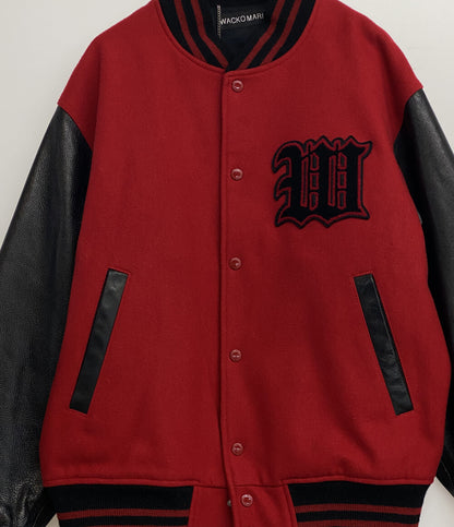 WACKO MARIA レザーバーシティジャケット メンズ SIZE L ワコマリア