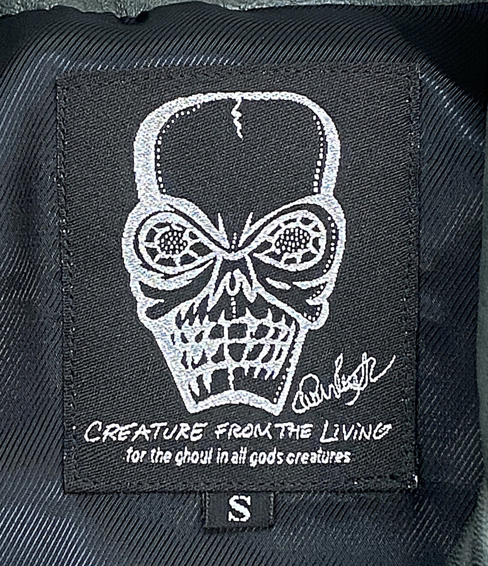 CREATURE FROM THE LIVING クリーチャーフロムザリヴィング ライダースジャケット メンズ SIZE S