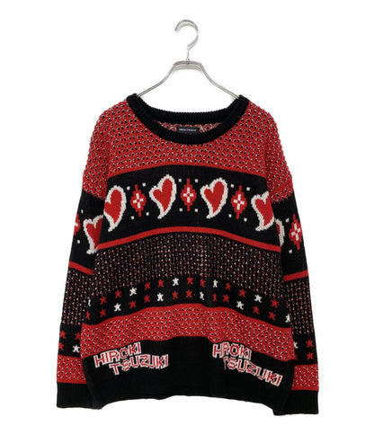 美品 HIROKI TSUZUKI ヒロキツヅキ ニット HERAT JACQUARD KNIT SWEAT 2025AW HI0040 メンズ SIZE F