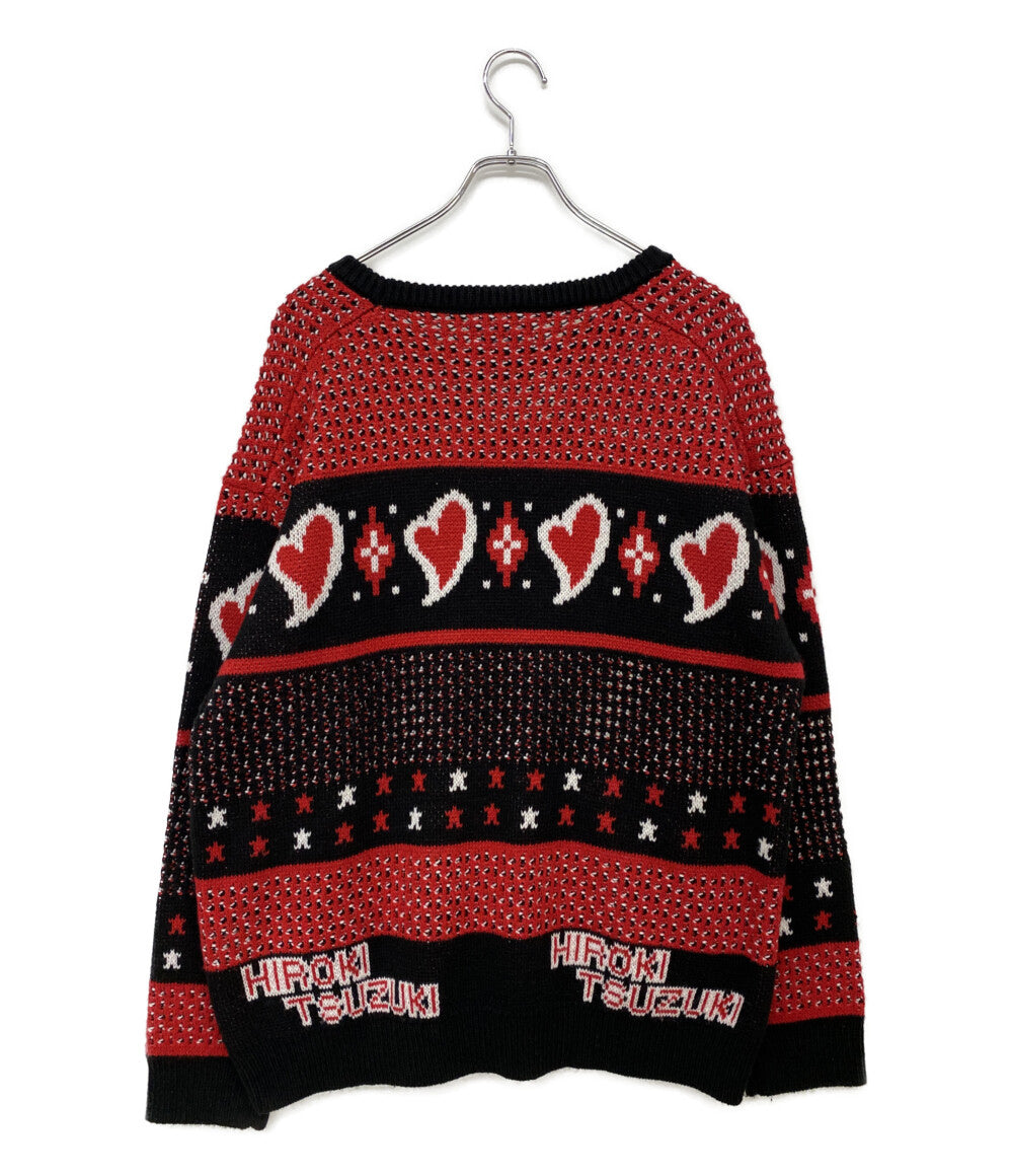 美品 HIROKI TSUZUKI ヒロキツヅキ ニット HERAT JACQUARD KNIT SWEAT 2025AW HI0040 メンズ SIZE F