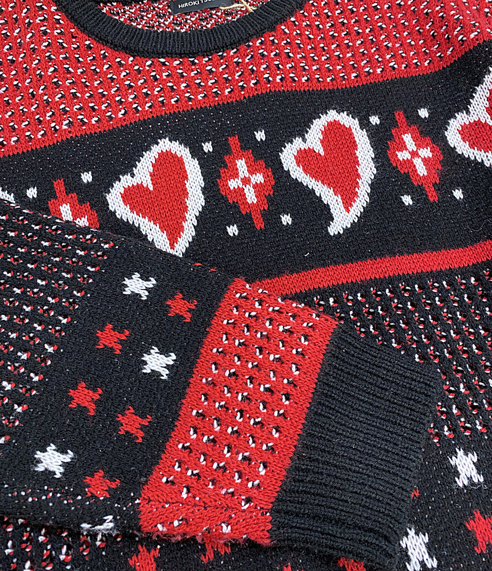 美品 HIROKI TSUZUKI ヒロキツヅキ ニット HERAT JACQUARD KNIT SWEAT 2025AW HI0040 メンズ SIZE F