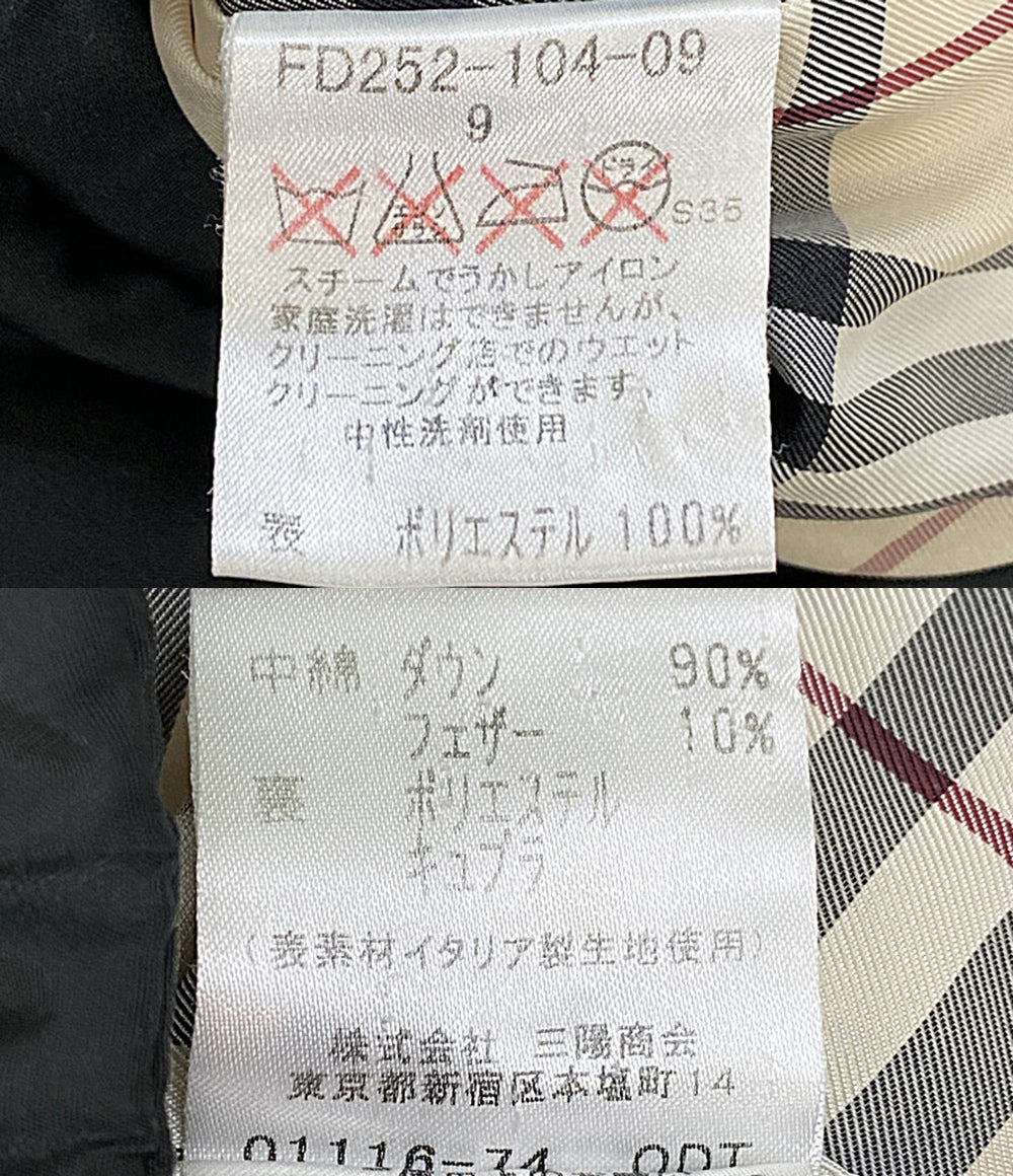 BURBERRY London ダウンジャケット ブラック ノバチェック FD252-104-09 メンズ SIZE 9 バーバリーロンドン