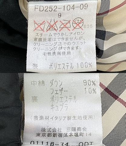 BURBERRY London ダウンジャケット ブラック ノバチェック FD252-104-09 メンズ SIZE 9 バーバリーロンドン
