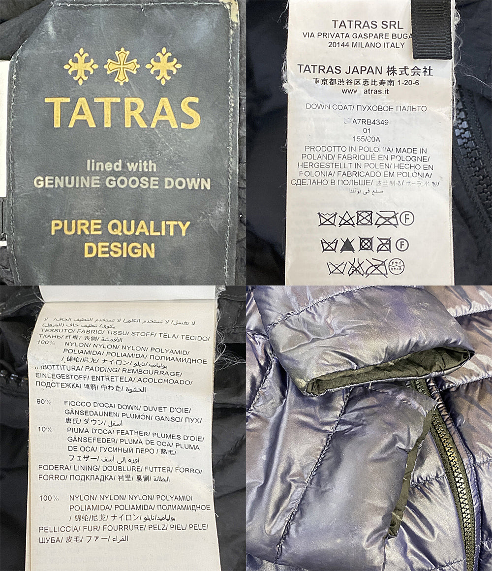 TATRAS ダウンコート ブラック×パープル レディース SIZE 01 タトラス