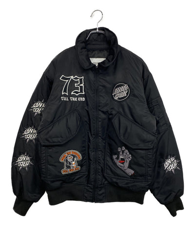 SANTACRUZ サンタクルーズ フライトジャケット ブラック 502243105 メンズ SIZE M