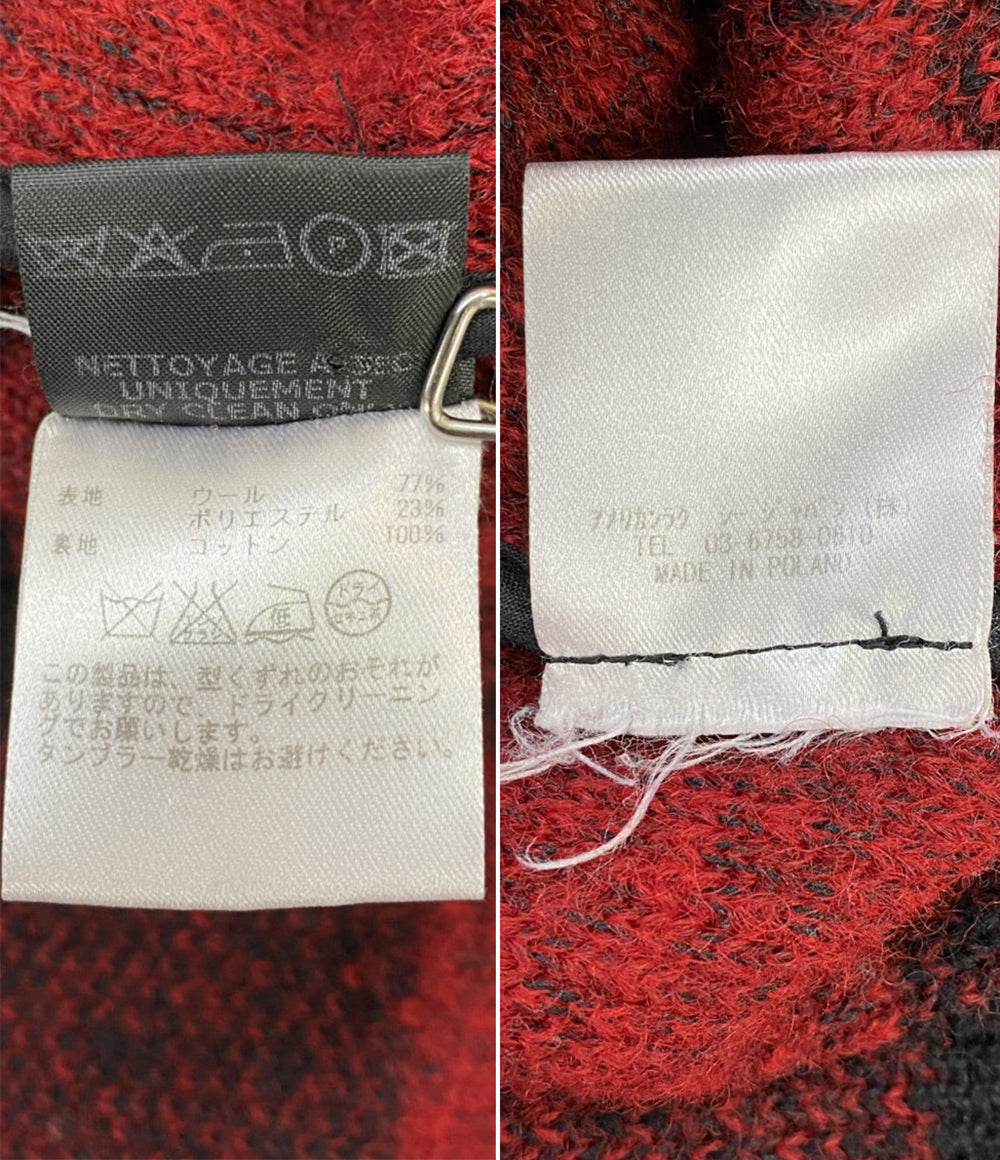 ISABEL MARANT コート 赤黒チェック レディース SIZE 34 イザベルマラン