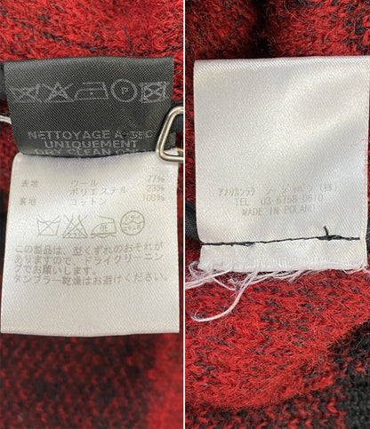 ISABEL MARANT コート 赤黒チェック レディース SIZE 34 イザベルマラン