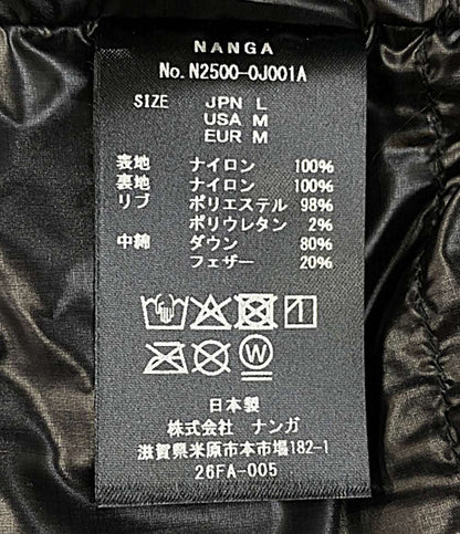 美品 NANGA ダウンジャケット N2500-0J001A BLK メンズ SIZE L ナンガ