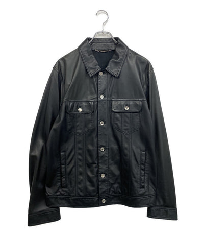 DOLCE & GABBANA レザージャケット G9UP1L メンズ SIZE 50 ドルチェアンドガッバーナ