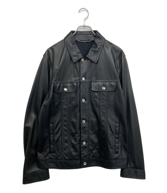 DOLCE & GABBANA レザージャケット G9UP1L メンズ SIZE 50 ドルチェアンドガッバーナ