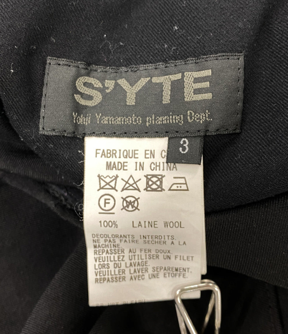 s'yte パンツ WOOL GABARDINE BALLOON PANTS メンズ SIZE 3 サイト