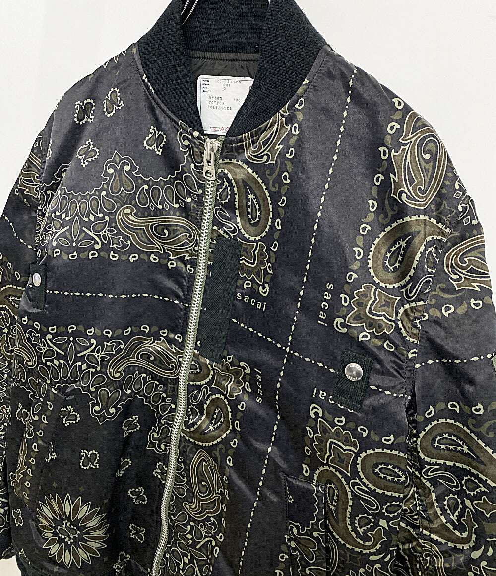 sacai ナイロンジャケット 23-03150M ペイズリー メンズ SIZE 2 サカイ