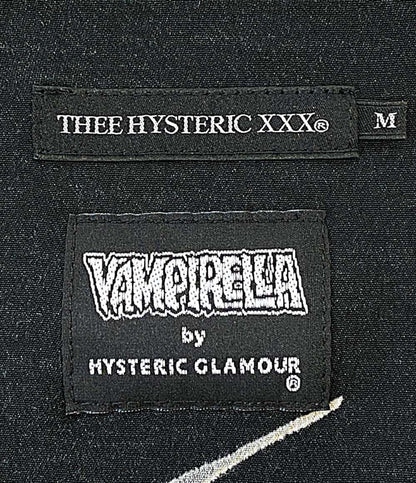 HYSTERIC GLAMOUR 長袖シャツ x vampirella アメコミ 総柄 ブラック メンズ SIZE M ヒステリックグラマー