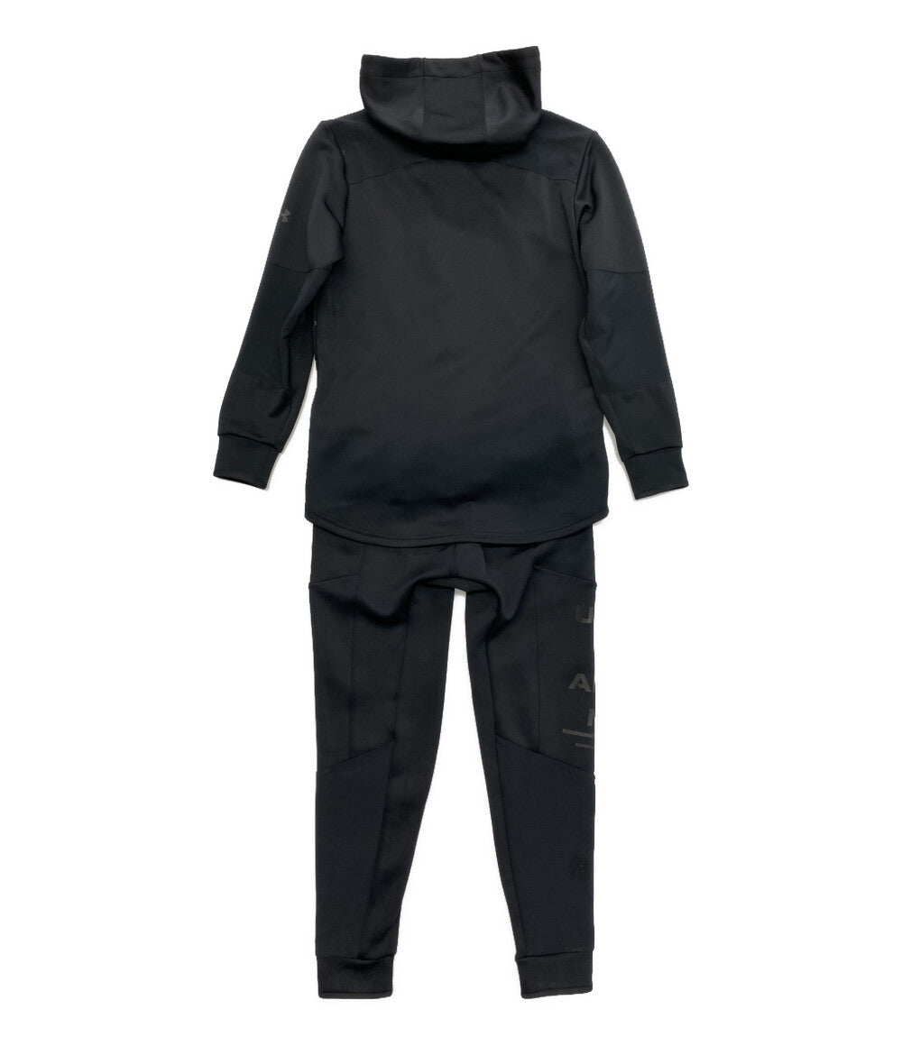 UNDER ARMOUR UAハイブリッド ニットジャケット・パンツ 上下セット ブラック 2020FW メンズ SIZE L アンダーアーマー