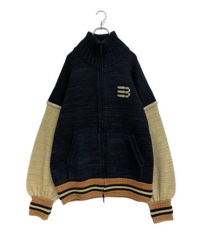 NAMESAKE ネイムセイク ニットジャケット VICTORY ZIP BOMBER 23AW メンズ SIZE L
