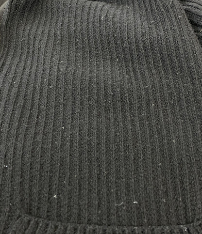 MONCLER ニット切り替えダウンコート H20939B00009 ブラック レディース SIZE XS モンクレール