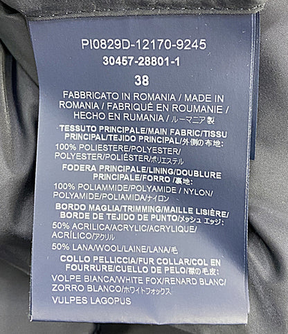HERNO ダウンジャケット ファー付き ネイビー 30457-28801-1 レディース SIZE 38 ヘルノ