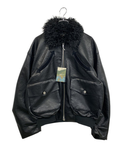 美品 B.BALLSY／BLK ビーボールジー ジャケット Western faux leatsher work jacket BS1050 メンズ SIZE L