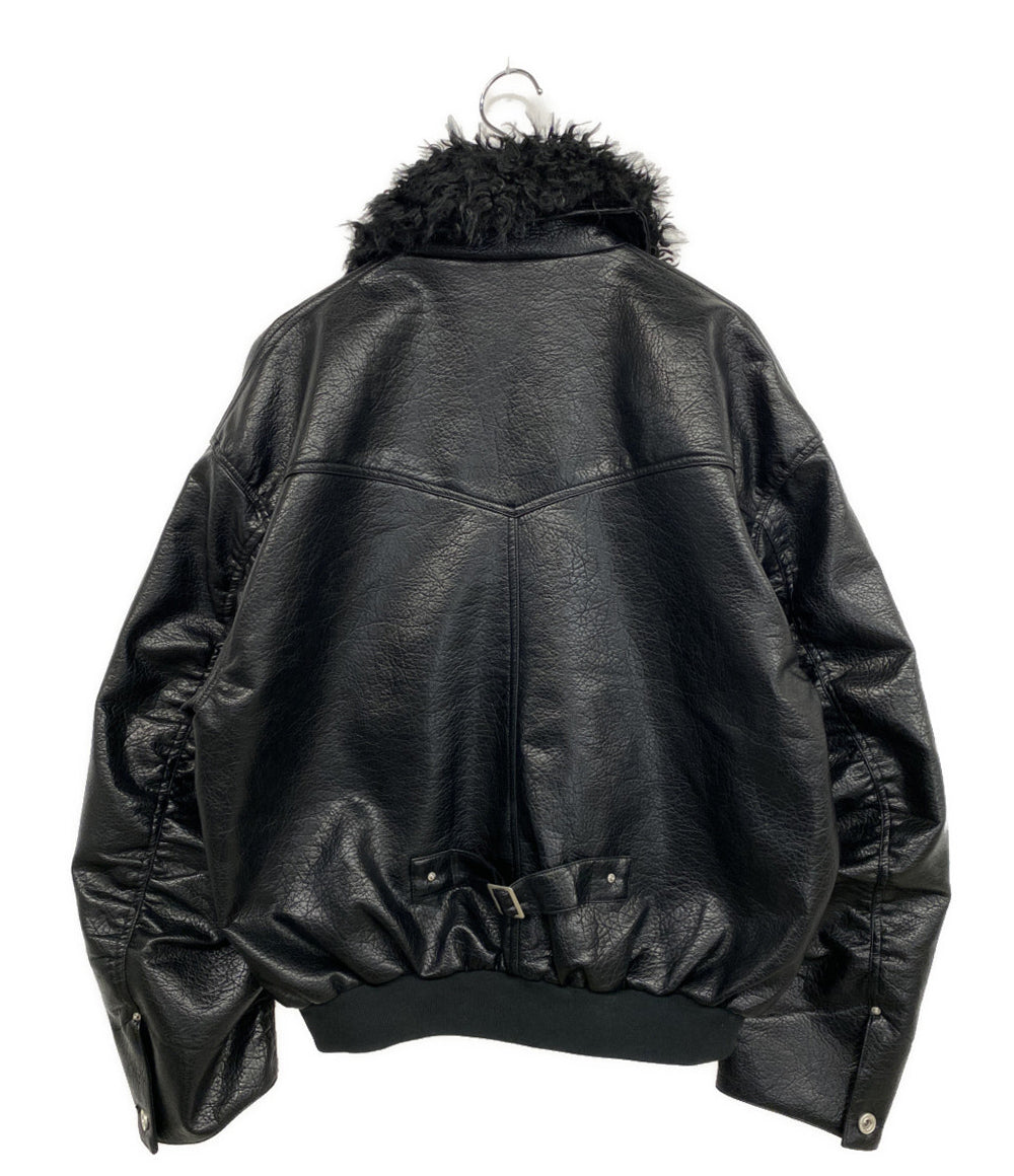 美品 B.BALLSY／BLK ビーボールジー ジャケット Western faux leatsher work jacket BS1050 メンズ SIZE L