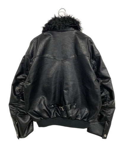 美品 B.BALLSY／BLK ビーボールジー ジャケット Western faux leatsher work jacket BS1050 メンズ SIZE L