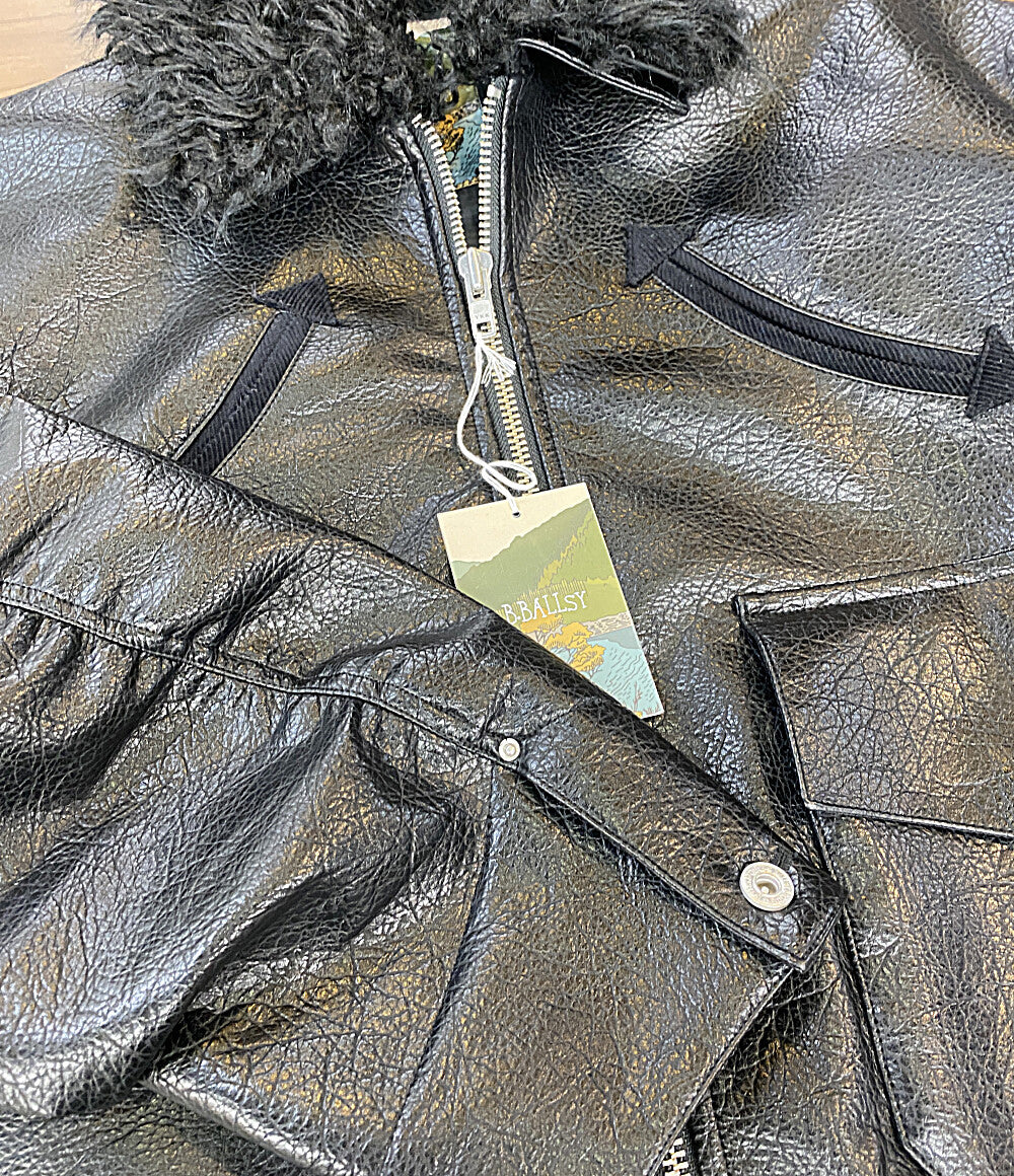 美品 B.BALLSY／BLK ビーボールジー ジャケット Western faux leatsher work jacket BS1050 メンズ SIZE L