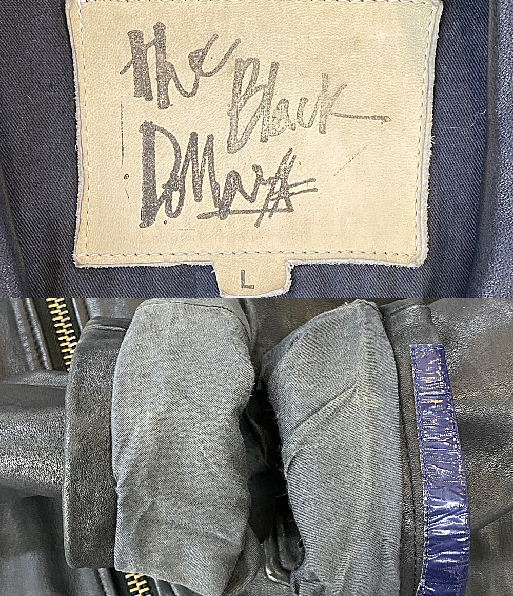 the black dollars ブラックダラーズ ライダースジャケット ダブルライダース ブラック 7080790032 メンズ SIZE L
