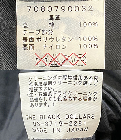 the black dollars ブラックダラーズ ライダースジャケット ダブルライダース ブラック 7080790032 メンズ SIZE L