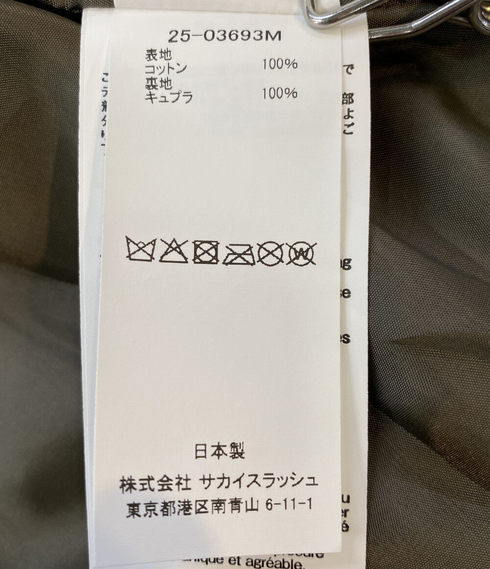 美品 sacai×WTAPS ダブルタップス コットン バック サテン ジャケット