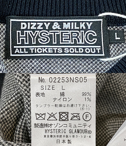 美品 HYSTERIC GLAMOUR ニット ブラック 02253NS05 メンズ SIZE L ヒステリックグラマー