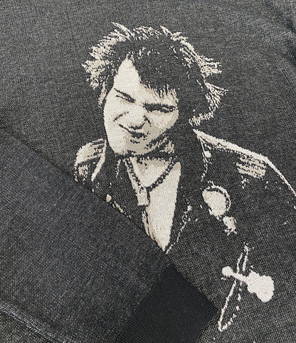 美品 HYSTERIC GLAMOUR ニット ブラック 02253NS05 メンズ SIZE L ヒステリックグラマー