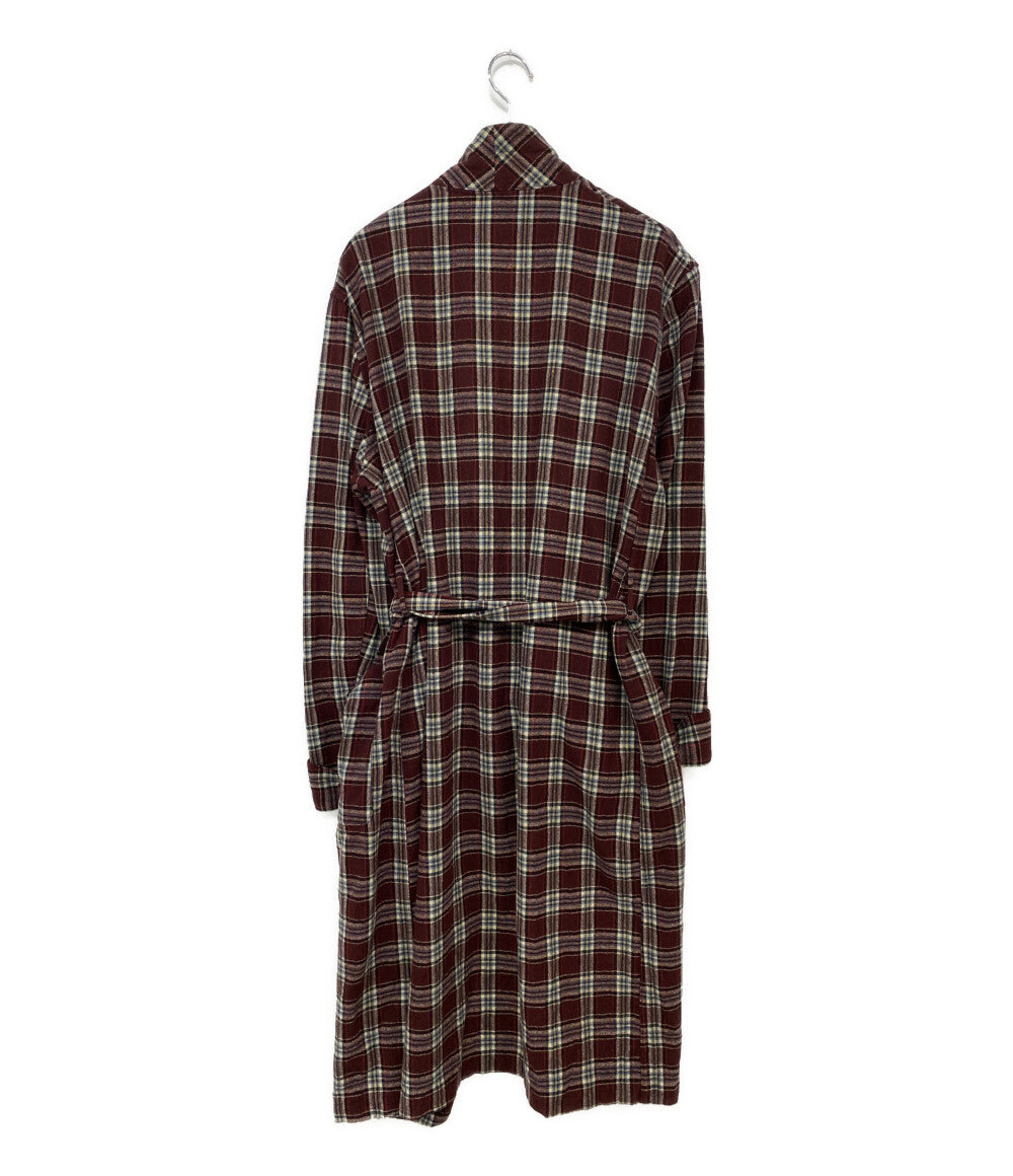 PENDLETON コート 古着 USA製 レッド チェック ガウン メンズ SIZE L ペンドルトン