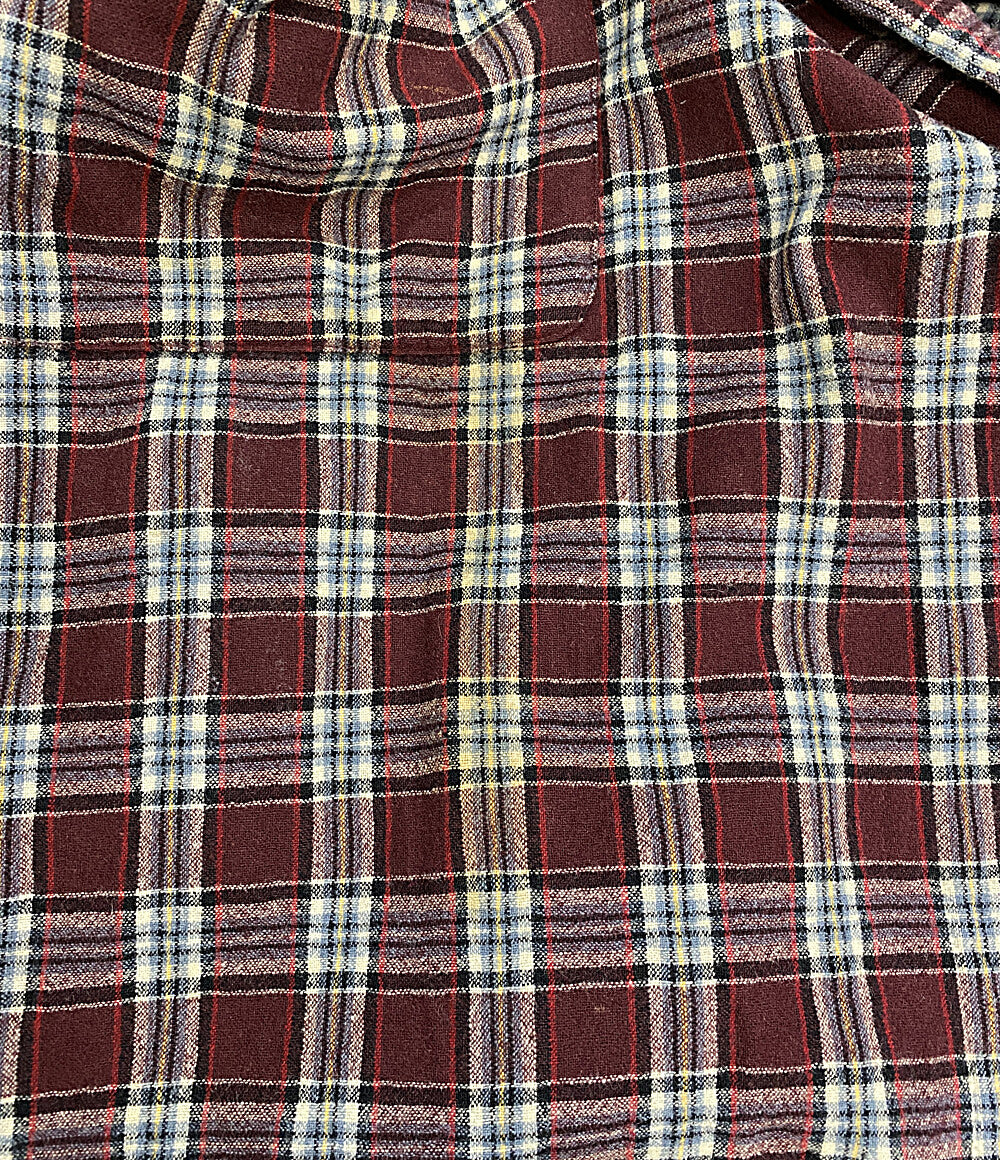 PENDLETON コート 古着 USA製 レッド チェック ガウン メンズ SIZE L ペンドルトン
