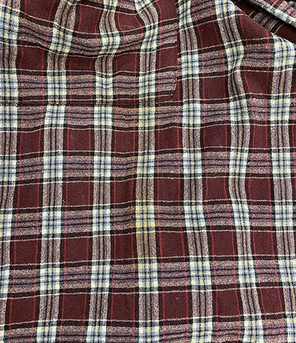 PENDLETON コート 古着 USA製 レッド チェック ガウン メンズ SIZE L ペンドルトン