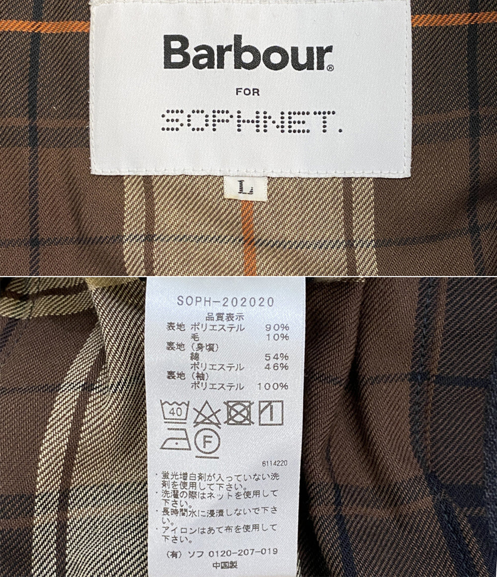 Barbour×SOPHNET. ソフネット コート NEW BURGHLEY JACKET メンズ SIZE L バブアー