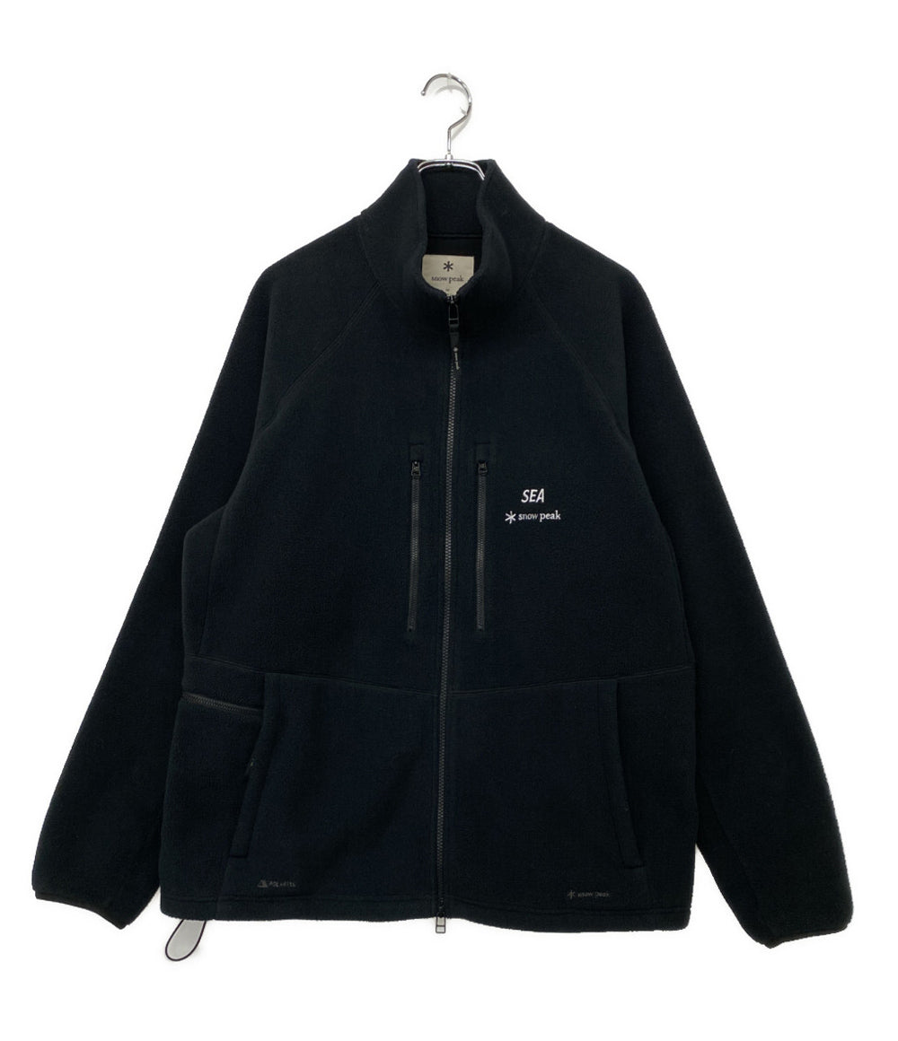 SNOW PEAK×WIND AND SEA スノーピーク ウィンダンシー フリースジャケット ブラック メンズ SIZE M