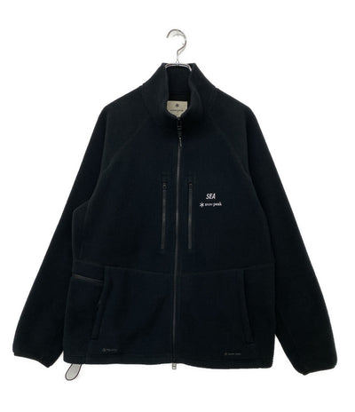 SNOW PEAK×WIND AND SEA スノーピーク ウィンダンシー フリースジャケット ブラック メンズ SIZE M