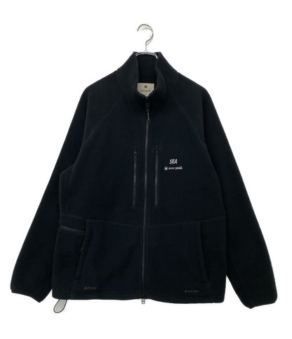 SNOW PEAK×WIND AND SEA スノーピーク ウィンダンシー フリースジャケット ブラック メンズ SIZE M
